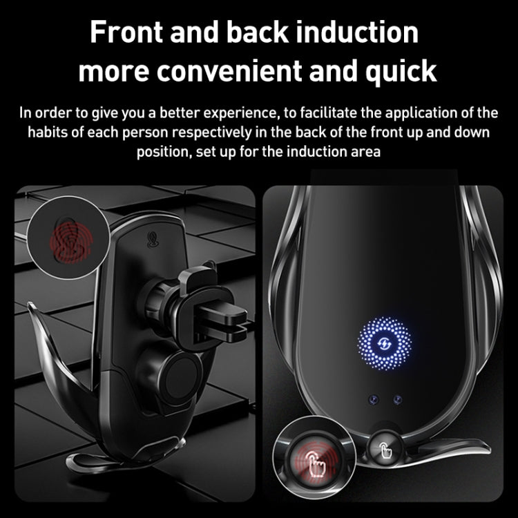 Supporto da auto per auto con presa d'aria a ricarica rapida wireless a induzione a infrarossi M2