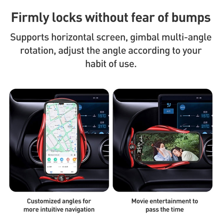 Supporto da auto per auto con presa d'aria a ricarica rapida wireless a induzione a infrarossi M2