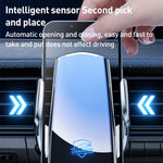 Supporto da auto per auto con presa d'aria a ricarica rapida wireless a induzione a infrarossi Q3S