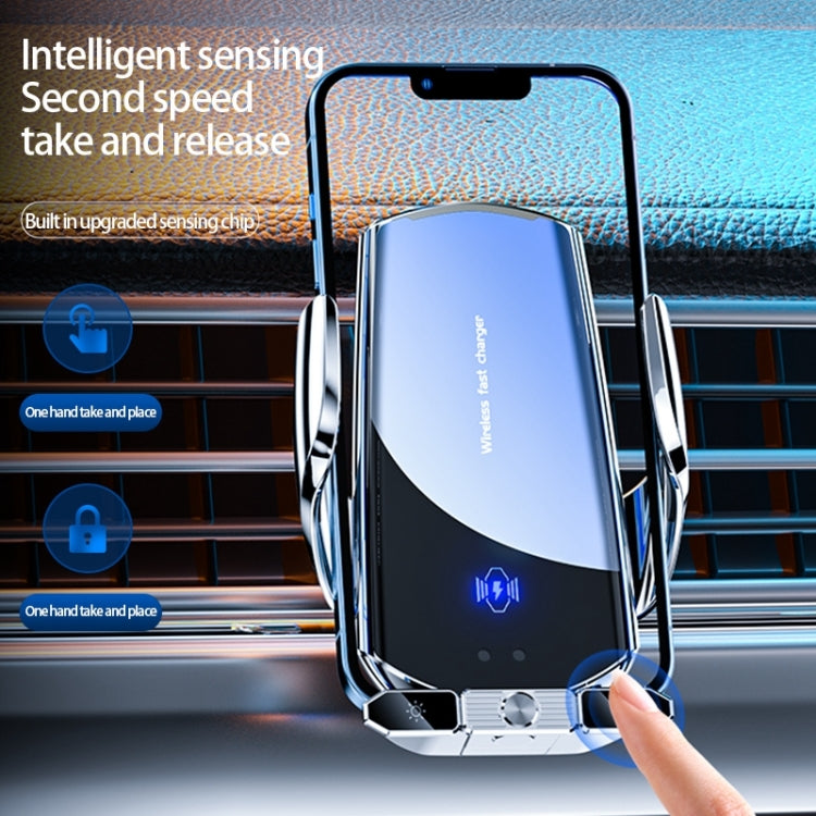 Supporto da auto per auto con presa d'aria a ricarica rapida wireless a induzione a infrarossi Q88