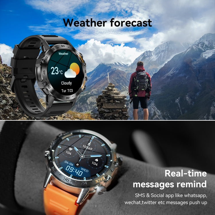 K52 1.39 pollici BT5.0 Smart Watch Supporta rilevamento della frequenza cardiaca / sonno