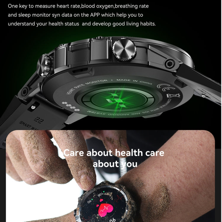 K52 1.39 pollici BT5.0 Smart Watch Supporta rilevamento della frequenza cardiaca / sonno