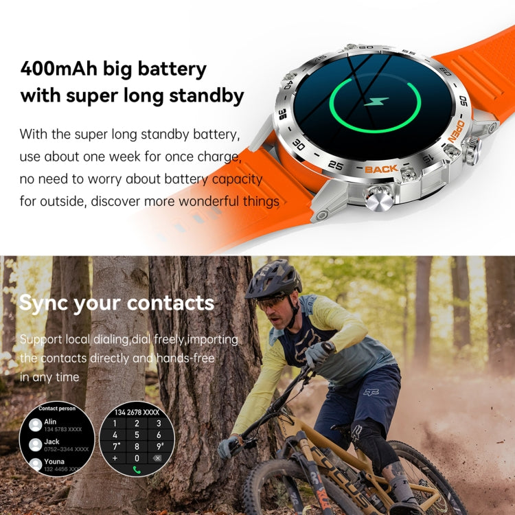 K52 1.39 pollici BT5.0 Smart Watch Supporta rilevamento della frequenza cardiaca / sonno