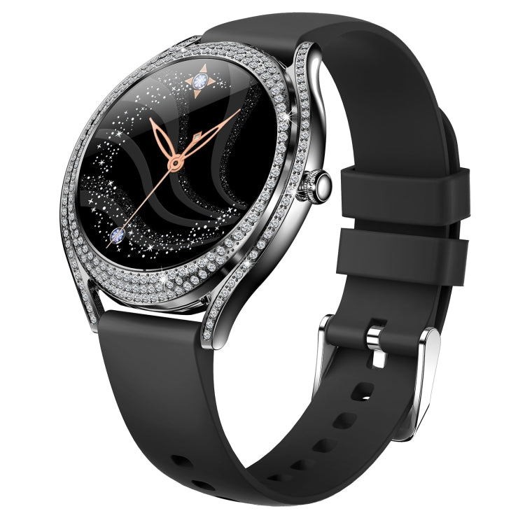 V66 1.28 pollici BT5.0 Smart Watch Supporta rilevamento della frequenza cardiaca / sonno, Steel Strap, Silicone Strap