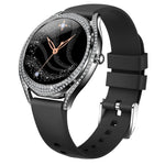 V66 1.28 pollici BT5.0 Smart Watch Supporta rilevamento della frequenza cardiaca / sonno, Steel Strap, Silicone Strap