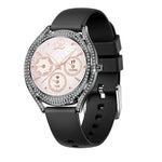 V66 1.28 pollici BT5.0 Smart Watch Supporta rilevamento della frequenza cardiaca / sonno, Steel Strap, Silicone Strap