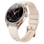 V66 1.28 pollici BT5.0 Smart Watch Supporta rilevamento della frequenza cardiaca / sonno, Steel Strap, Silicone Strap