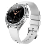 V66 1.28 pollici BT5.0 Smart Watch Supporta rilevamento della frequenza cardiaca / sonno, Steel Strap, Silicone Strap