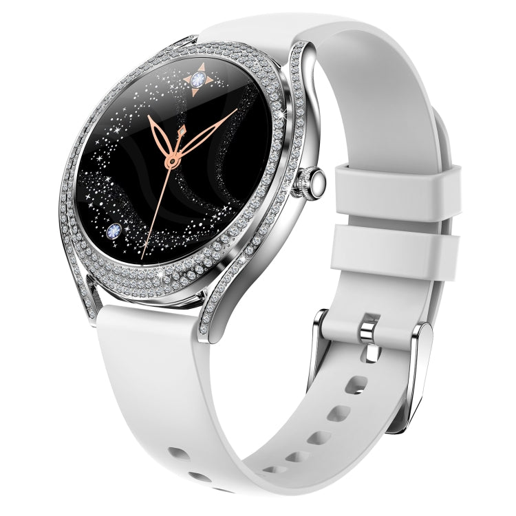 V66 1.28 pollici BT5.0 Smart Watch Supporta rilevamento della frequenza cardiaca / sonno, Steel Strap, Silicone Strap