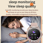 V66 1.28 pollici BT5.0 Smart Watch Supporta rilevamento della frequenza cardiaca / sonno, Steel Strap, Silicone Strap