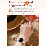 V66 1.28 pollici BT5.0 Smart Watch Supporta rilevamento della frequenza cardiaca / sonno, Steel Strap, Silicone Strap