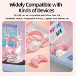 Auricolare da gioco cablato montato sulla testa G35 Cute Cat RGB
