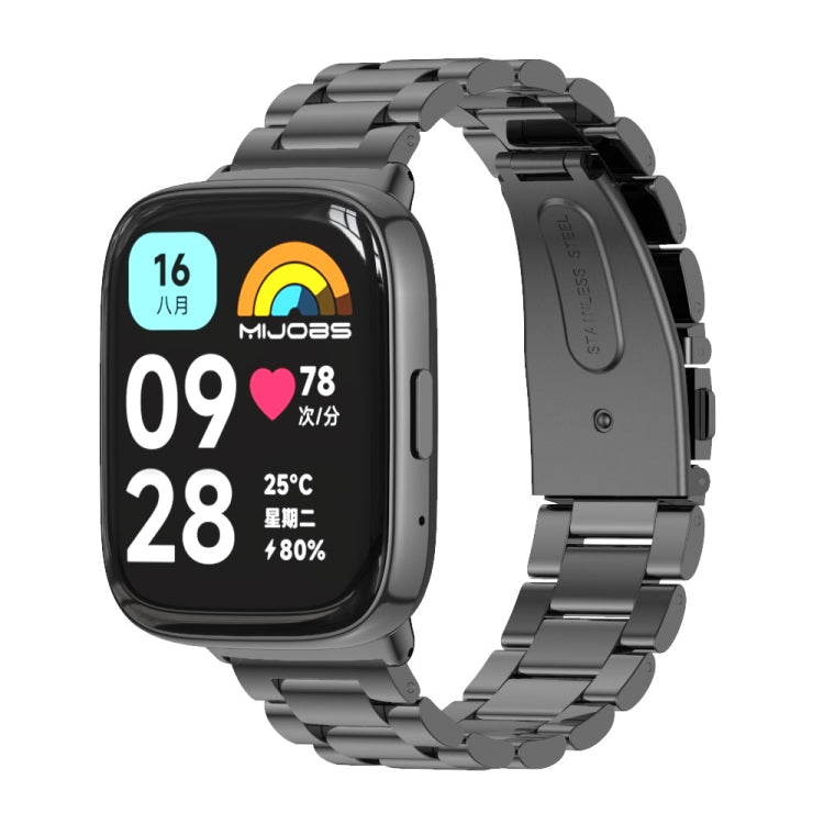 Cinturino per orologio in acciaio inossidabile a tre sfere Mijobs, For Redmi Watch 3 Lite / Watch 3 Active