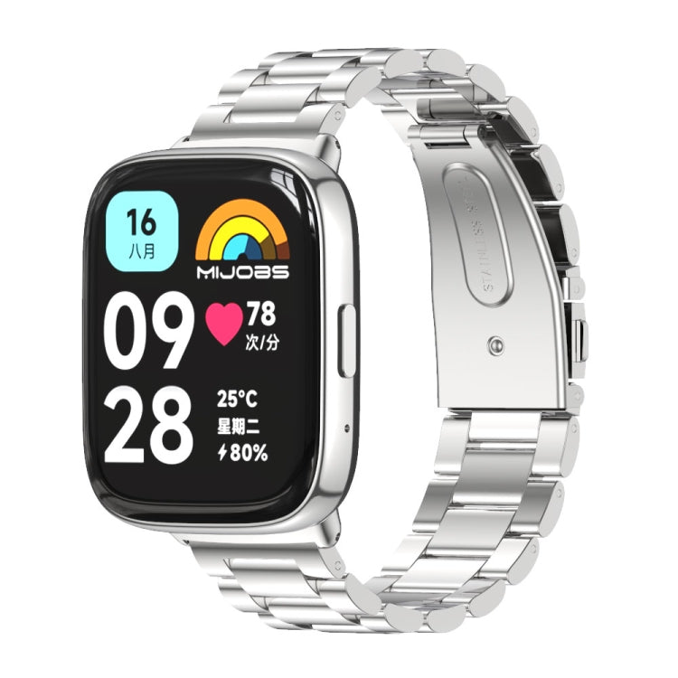 Cinturino per orologio in acciaio inossidabile a tre sfere Mijobs, For Redmi Watch 3 Lite / Watch 3 Active
