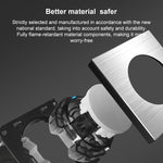 Pannello interruttori LED in alluminio 86x86 mm