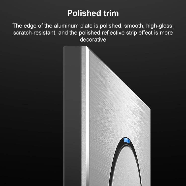 Pannello interruttori LED con trafilatura in alluminio grigio da 86 mm, One Billing Control, One Open Dual Control, Two Billing Control, Two Open Dual Control, Triple Billing Control, Triple Open Dual Control, Four Open Dual Control                    ...