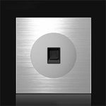 Pannello interruttori LED in alluminio 86x86 mm