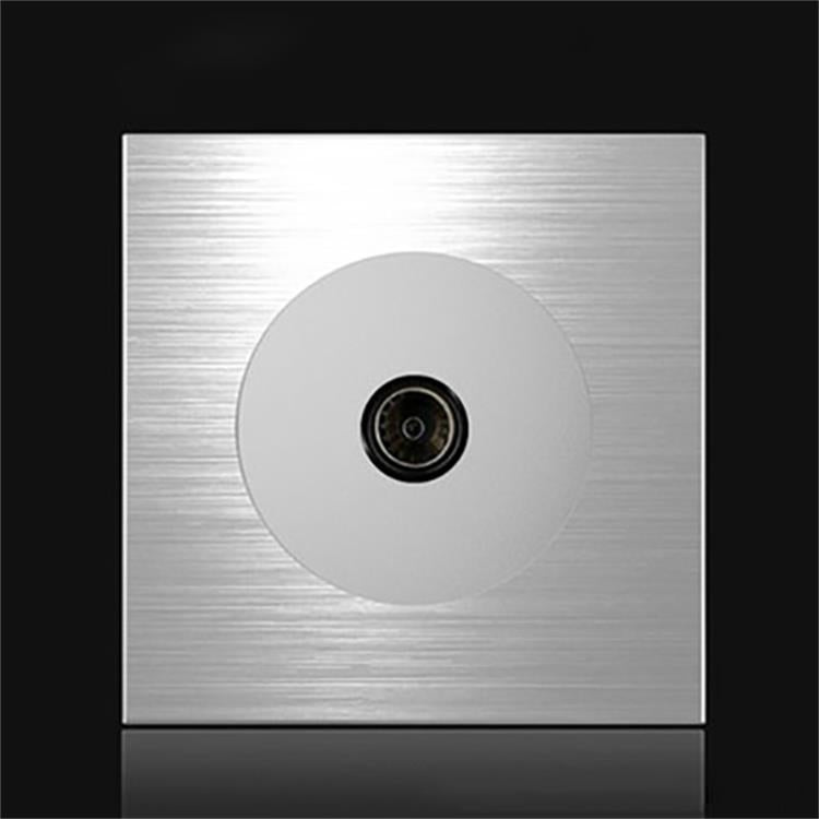 Pannello interruttori LED in alluminio 86x86 mm