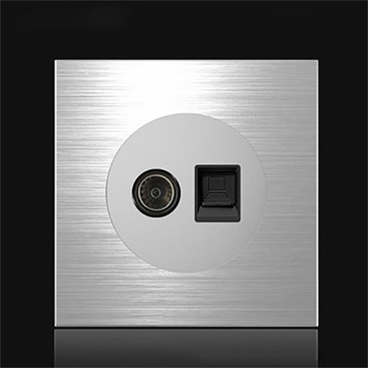 Pannello interruttori LED in alluminio 86x86 mm