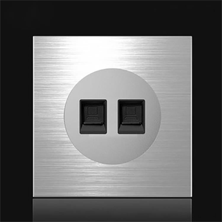 Pannello interruttori LED in alluminio 86x86 mm