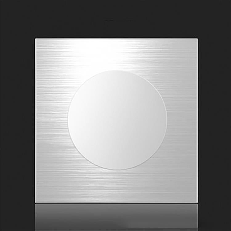 Pannello interruttori LED in alluminio 86x86 mm