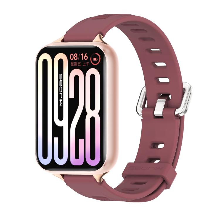 Cinturino per orologio in silicone traspirante con foro piatto Mijobs, For Xiaomi Band 10 Pro / Redmi Watch 6 / 5