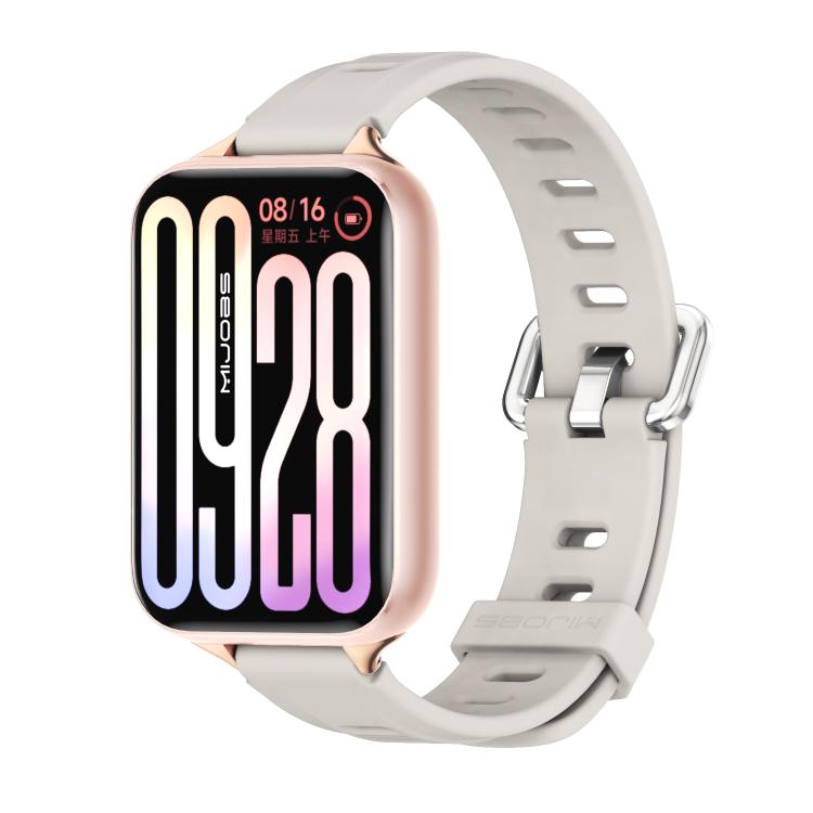 Cinturino per orologio in silicone traspirante con foro piatto Mijobs, For Xiaomi Band 10 Pro / Redmi Watch 6 / 5