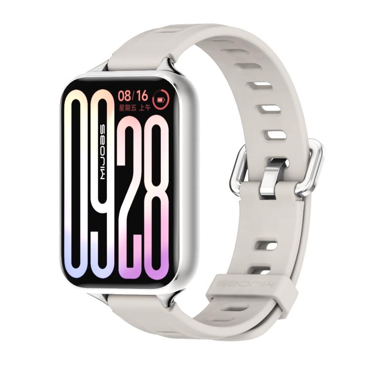Cinturino per orologio in silicone traspirante con foro piatto Mijobs, For Xiaomi Band 10 Pro / Redmi Watch 6 / 5