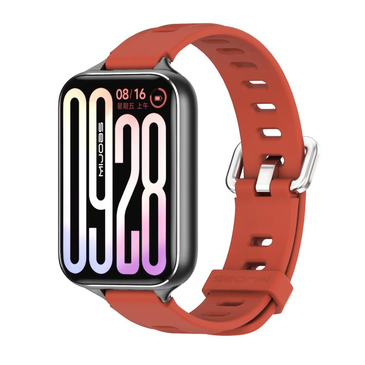 Cinturino per orologio in silicone traspirante con foro piatto Mijobs, For Xiaomi Band 10 Pro / Redmi Watch 6 / 5