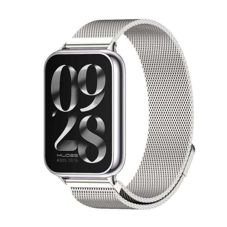 Cinturino per orologio magnetico in acciaio inossidabile Mijobs Milan, For Xiaomi Band 10 Pro / Redmi Watch 6 / 5