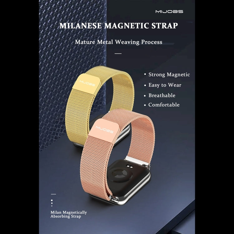 Cinturino per orologio magnetico in acciaio inossidabile Mijobs Milan, For Xiaomi Band 10 Pro / Redmi Watch 6 / 5