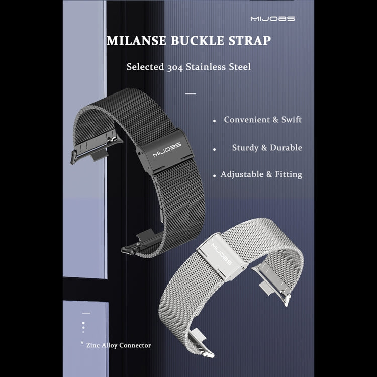 Cinturino per orologio magnetico in acciaio inossidabile Mijobs Milan, For Xiaomi Band 10 Pro / Redmi Watch 6 / 5