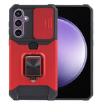 Custodia per PC con slot per scheda di protezione della fotocamera + custodia per telefono in TPU, For Samsung Galaxy S23 FE 5G, For Samsung Galaxy S24 Ultra 5G, For Samsung Galaxy A55