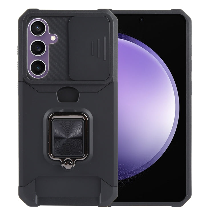 Custodia per PC con slot per scheda di protezione della fotocamera + custodia per telefono in TPU, For Samsung Galaxy S23 FE 5G, For Samsung Galaxy S24 Ultra 5G, For Samsung Galaxy A55