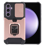 Custodia per PC con slot per scheda di protezione della fotocamera + custodia per telefono in TPU, For Samsung Galaxy S23 FE 5G, For Samsung Galaxy S24 Ultra 5G, For Samsung Galaxy A55