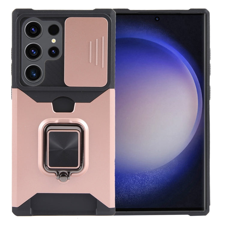 Custodia per PC con slot per scheda di protezione della fotocamera + custodia per telefono in TPU, For Samsung Galaxy S23 FE 5G, For Samsung Galaxy S24 Ultra 5G, For Samsung Galaxy A55