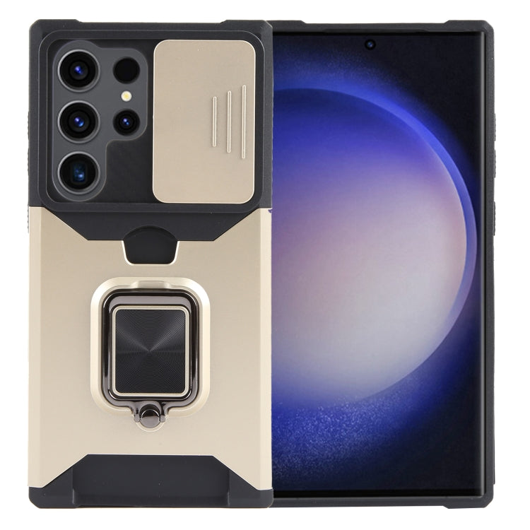 Custodia per PC con slot per scheda di protezione della fotocamera + custodia per telefono in TPU, For Samsung Galaxy S23 FE 5G, For Samsung Galaxy S24 Ultra 5G, For Samsung Galaxy A55