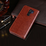 Custodia portafoglio in pelle con slot carte per Xiaomi Redmi 9