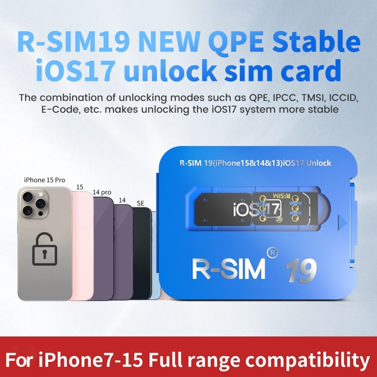 R-SIM 19 scheda sblocco universale 5G per iOS17