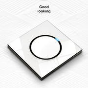 Pannello interruttori in vetro temperato LED rotondo da 86 mm, vetro rotondo bianco, One Open Dual Control, Two Billing Control, Two Open Dual Control, Three Billing Control, Three Open Dual Control, Four Billing Control, Four Open Dual Control        ...