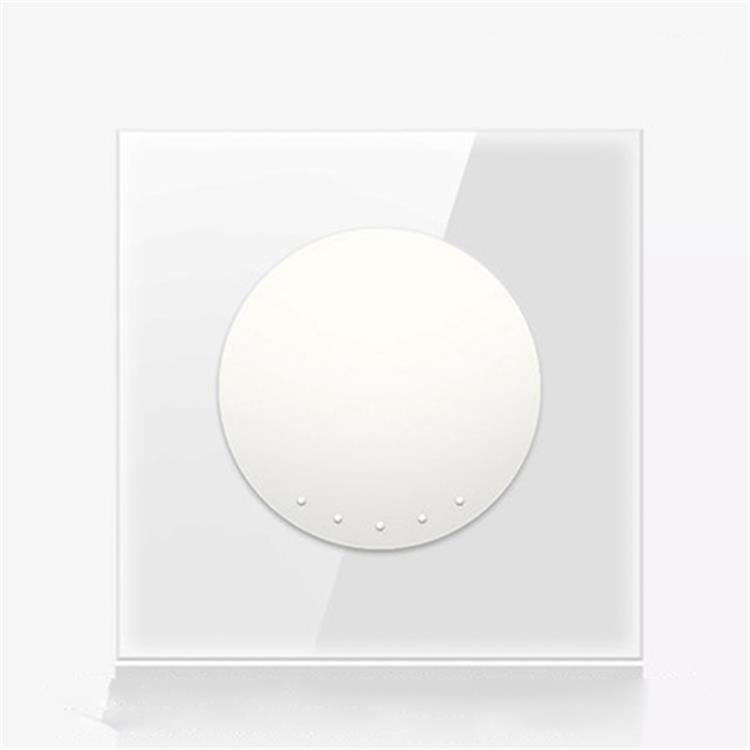 Pannello interruttori vetro temperato LED 86 mm bianco