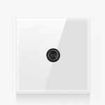 Pannello interruttori vetro temperato LED 86 mm bianco