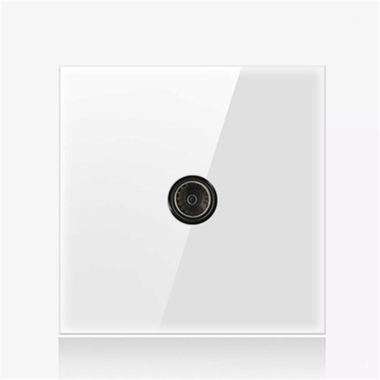 Pannello interruttori vetro temperato LED 86 mm bianco