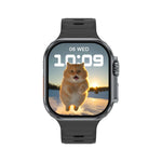 iW9 Ultra Orologio intelligente per chiamate con schermo da 2,04 pollici, Chiamata BT / Frequenza cardiaca / Pressione sanguigna / Ossigeno nel sangue