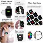 Bracciale intelligente Q9, orologio intelligente impermeabile da 2,01 pollici, chiamata BT/frequenza cardiaca/pressione sanguigna/ossigeno nel sangue