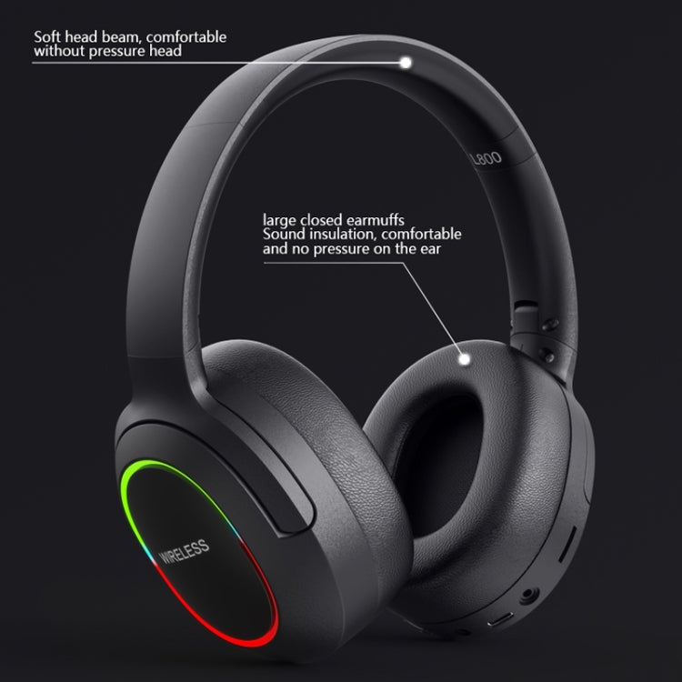 Cuffie da gioco wireless pieghevoli L800 con microfono