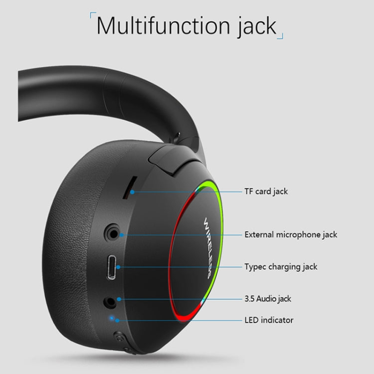 Cuffie da gioco wireless pieghevoli L800 con microfono
