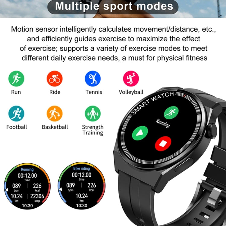 Bracciale intelligente GT3, orologio intelligente da 1,5 pollici, chiamata Bluetooth/frequenza cardiaca/pressione sanguigna/ossigeno nel sangue