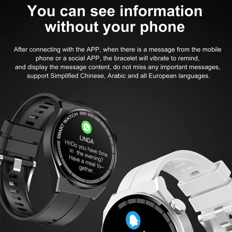 Bracciale intelligente GT3, orologio intelligente da 1,5 pollici, chiamata Bluetooth/frequenza cardiaca/pressione sanguigna/ossigeno nel sangue