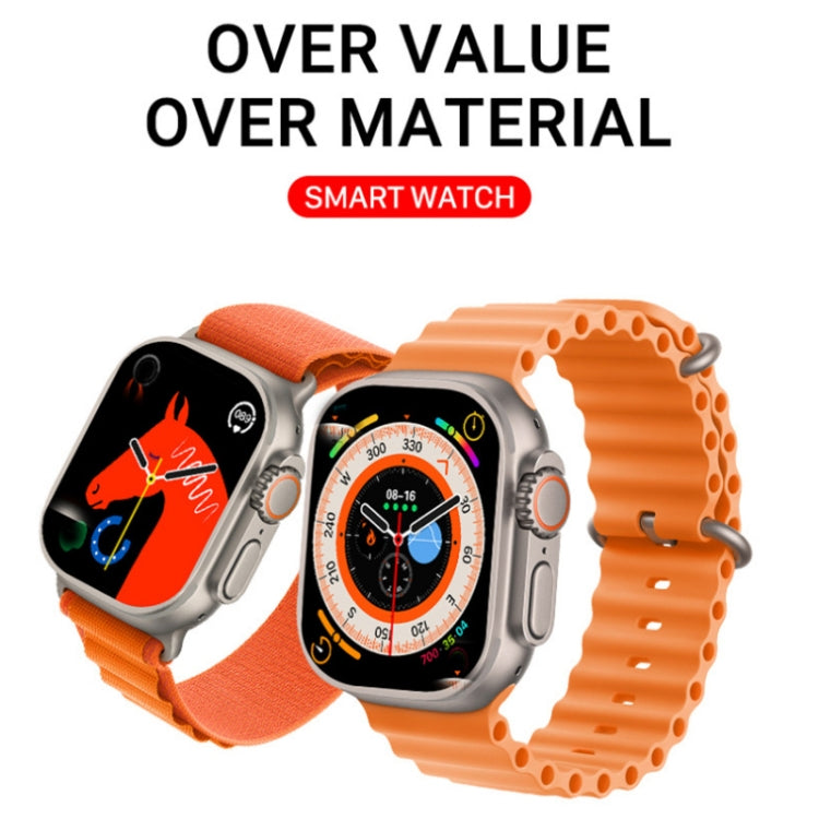 Bracciale intelligente S800 Ultra Max, orologio intelligente con cinturino in silicone da 1,5 pollici, chiamata Bluetooth / frequenza cardiaca / pressione sanguigna / ossigeno nel sangue